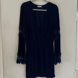 Elegant Navy Blue Dress
